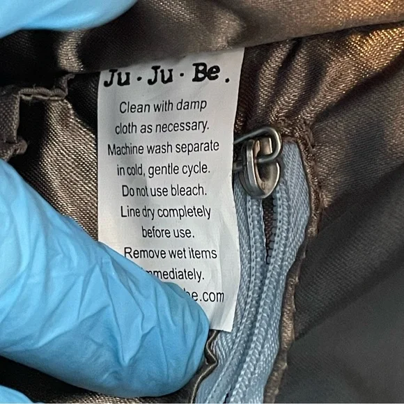 Ju Ju Be Diaper Bag Backpack Maternity Baby Blue Floral - Picture 4 of 14